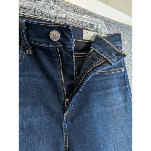 RAG AND BONE High Rise Skinny Jeans Indigo Dark wash Womens 30 - Picture 3 of 9